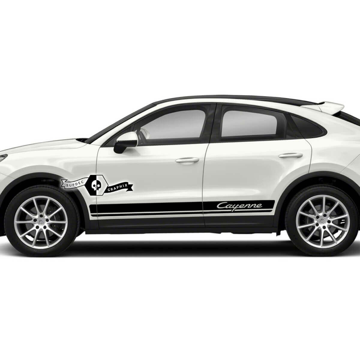 Porsche Cayenne S GTS Turbo Seitenstreifen Aufkleber Aufkleber 2003–2023 vorhanden