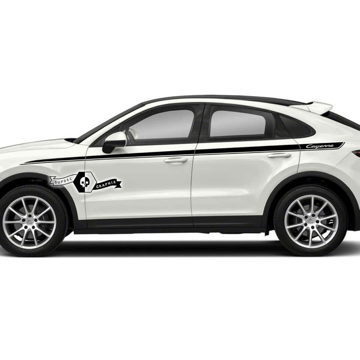 Porsche Cayenne S GTS Turbo Seitenstreifen Doors Up Aufkleber Aufkleber 2003–2024