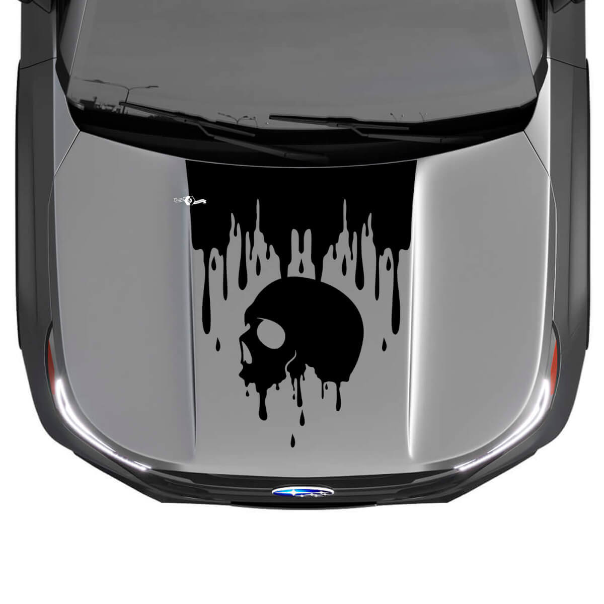 Hood Skull Blood Grafiken Vinyl Aufkleber Decals passen zu Subaru Forester
