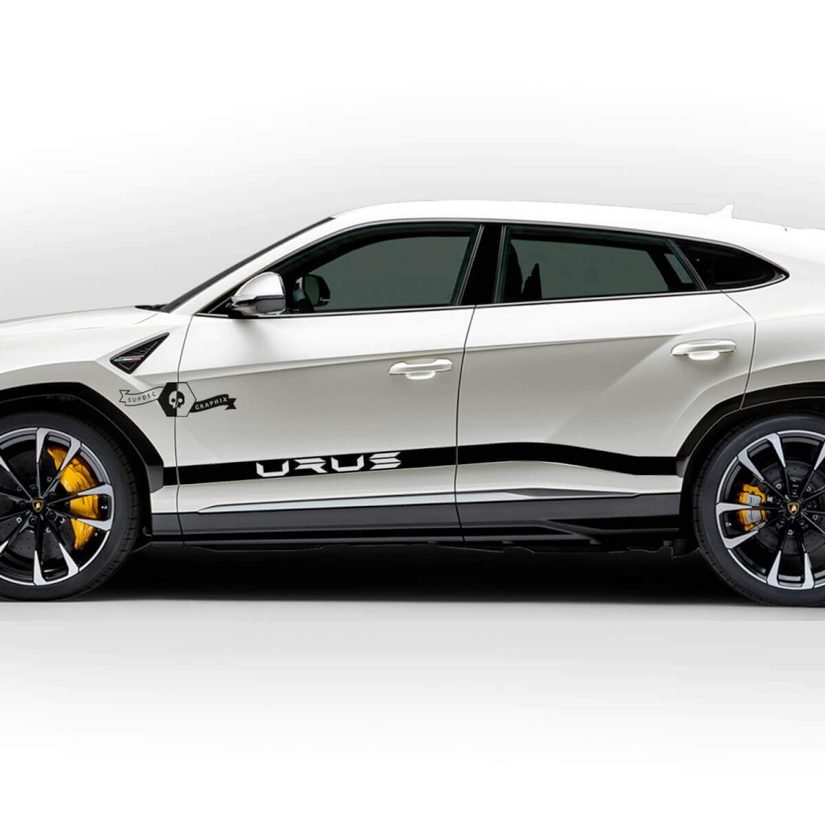 Paar Lamborghini Urus 2021 2022 2023 Seitentüren Logo Streifen Vinyl Aufkleber Aufkleber Grafiken
