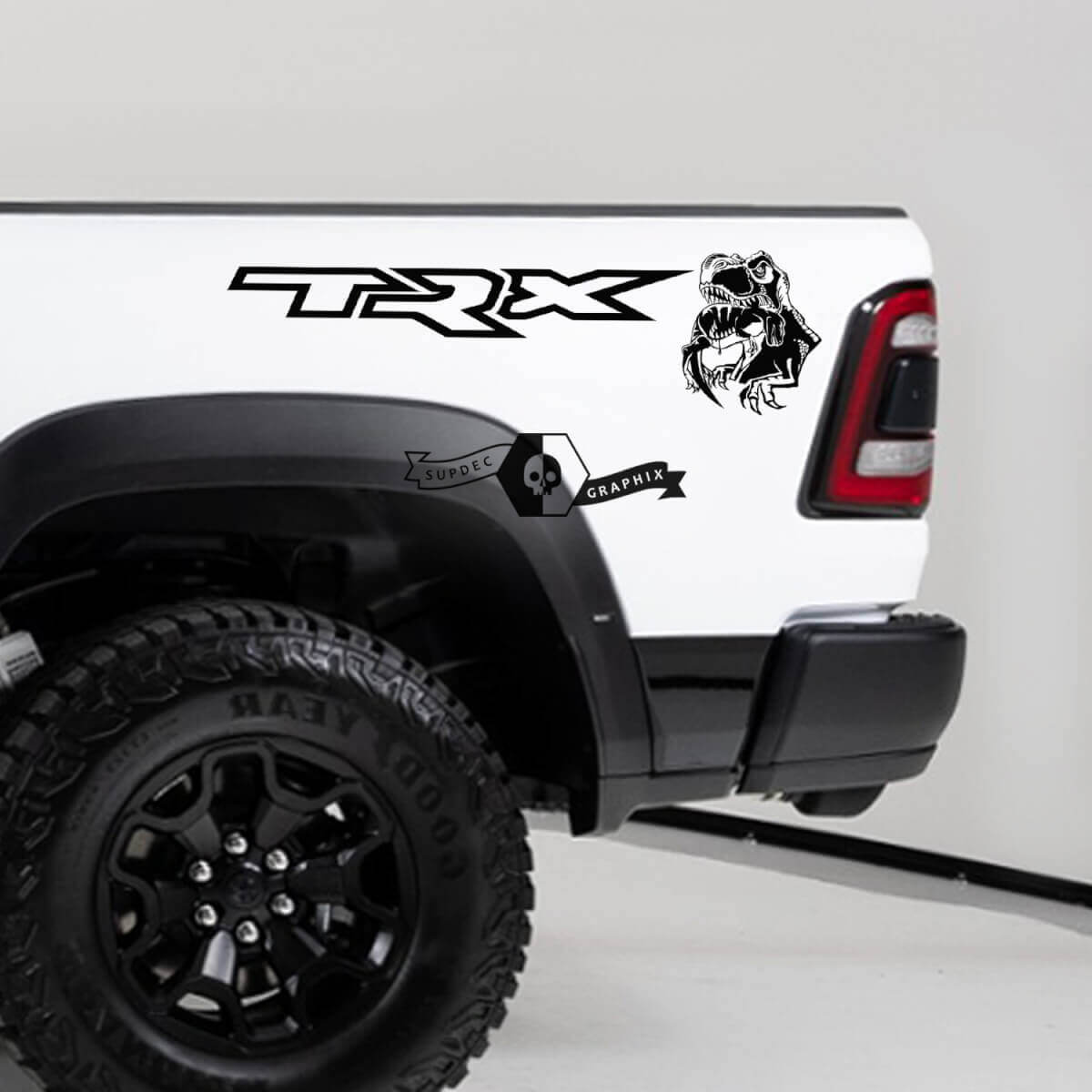 TRX Eating power truck Aufkleber für Fahrzeugbett Seitenverkleidung Truck Vinyl Grafik für Dodge Ram TRX