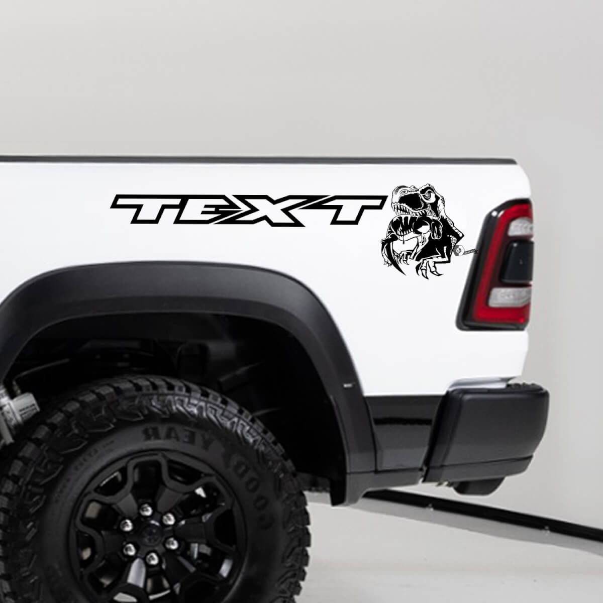 TRX Essender Raptor Bettseiten-Vinylaufkleberset für Dodge Ram 1500 TRX