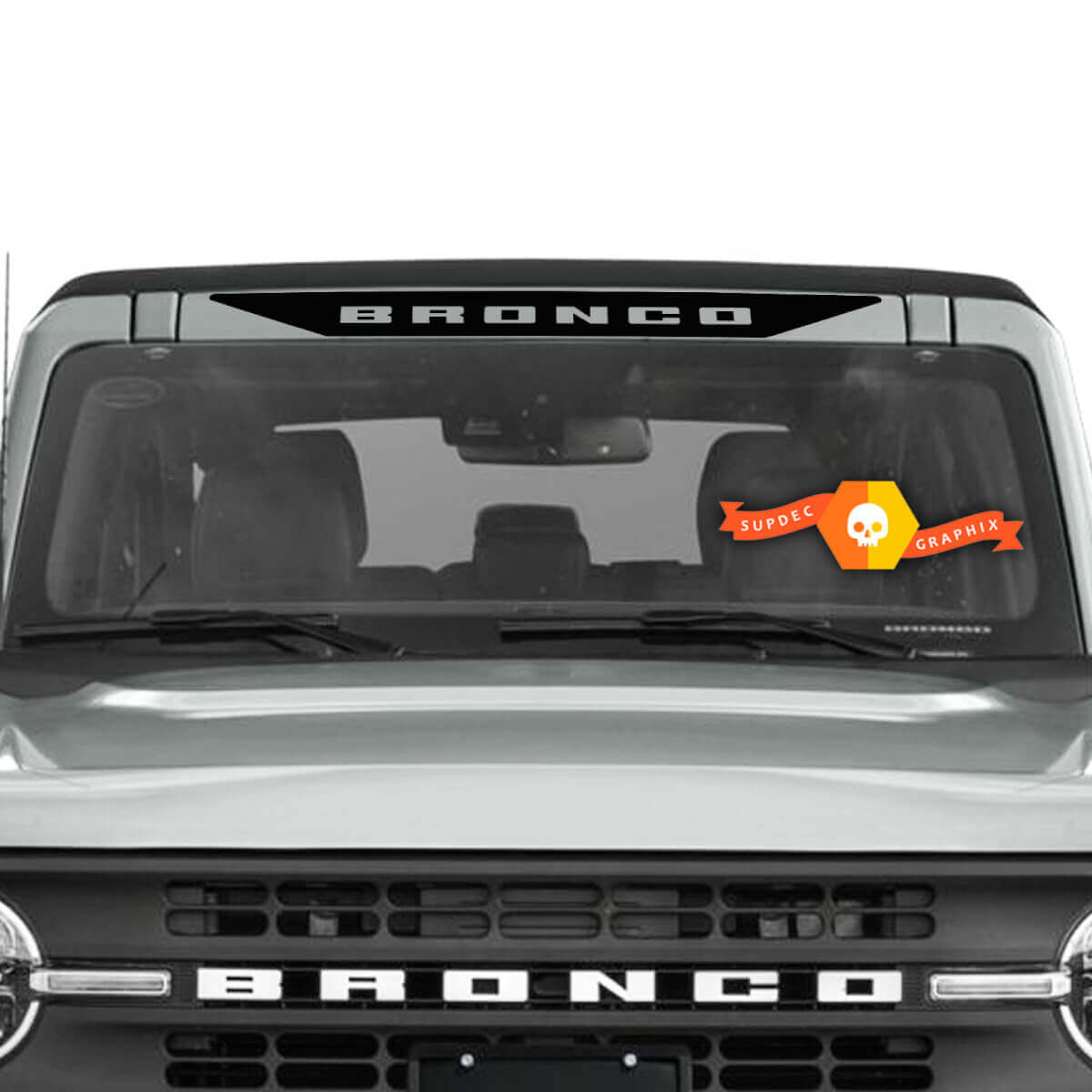 Schriftzug Windschutzscheiben-Banner Vinyl-Aufkleber Decal für Musclecar Pferd