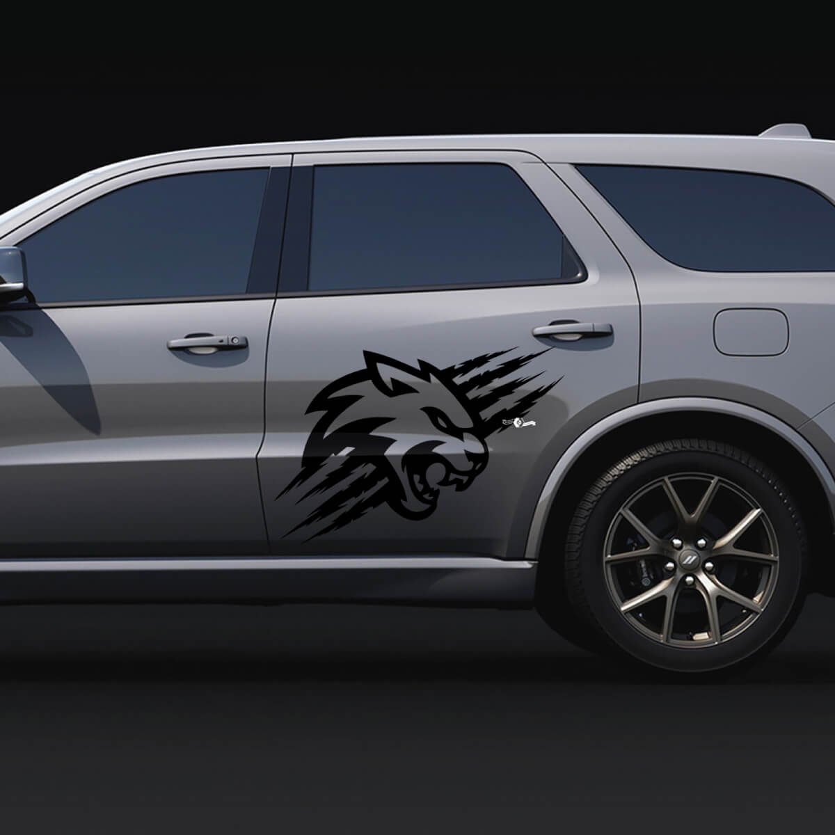 Kratzer Krallen WildCat Logo Tür Grafiken Auto Vinyl Aufkleber Sticker für Dodge Durango SRT