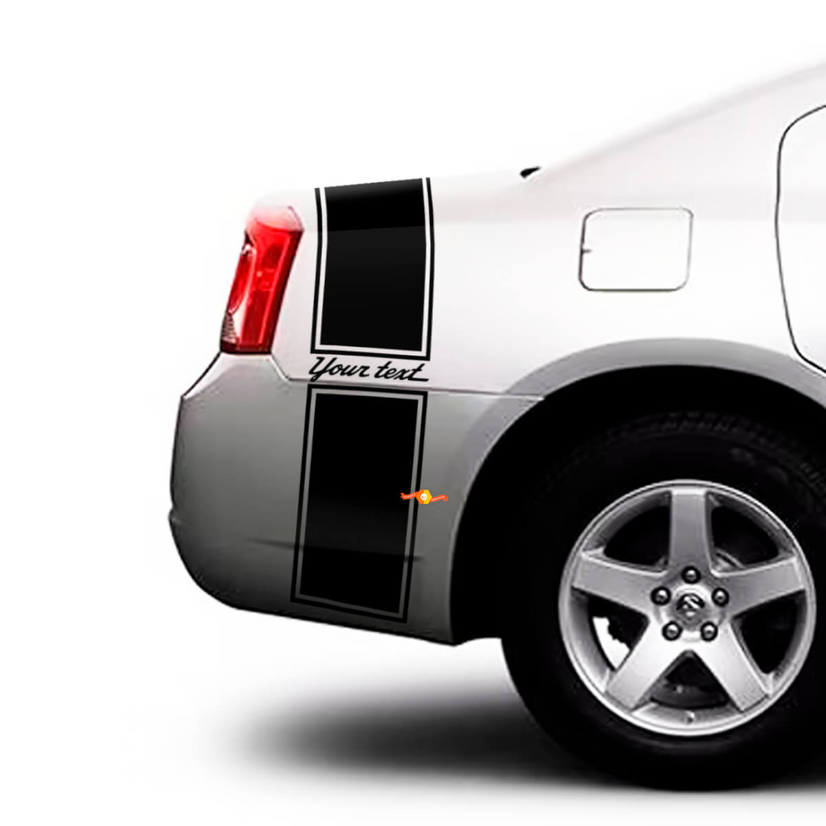 Custom Streifen Kofferraum Seiten Vinyl Aufkleber Sticker für Dodge Charger 2009-2015