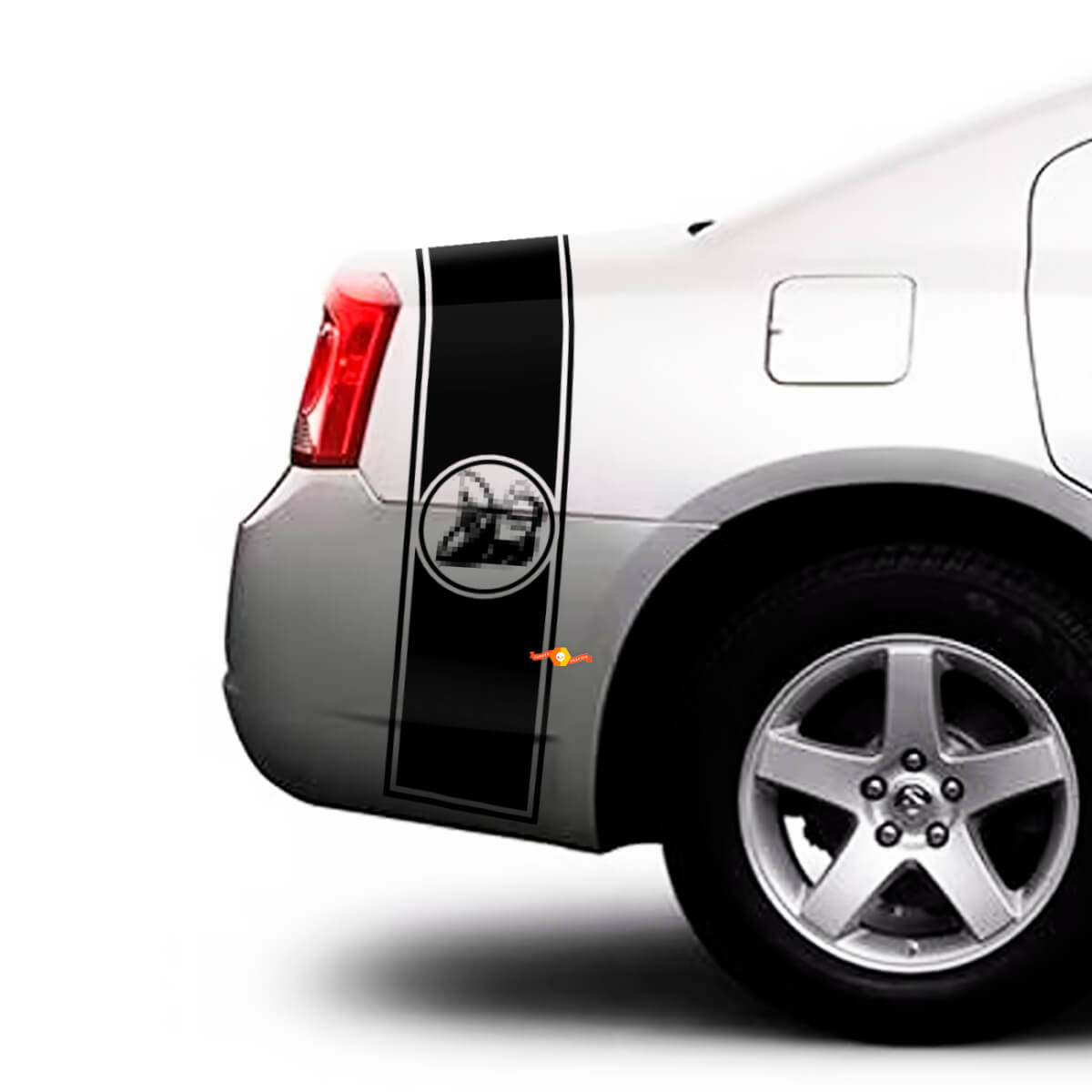 Super Bee Style Streifen Seitenwand Kofferraum Vinyl-Aufkleber für Dodge Charger 2009-2015