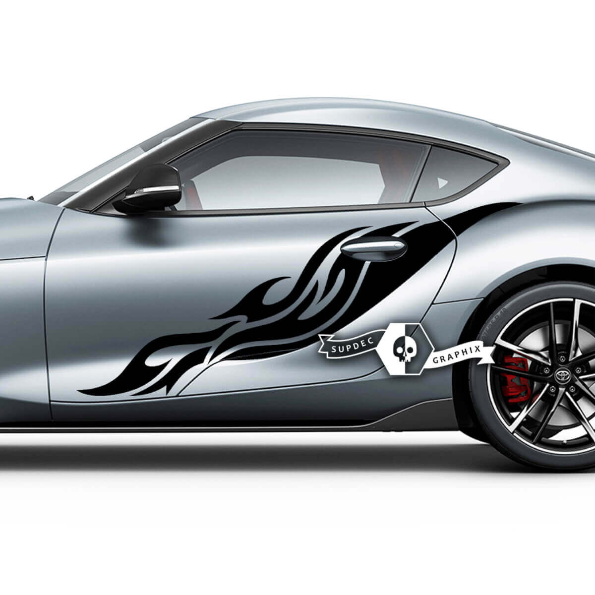 Toyota Supra MKV A90 A91 Doors Side Tribal Racing Graphics Decals Sticker
