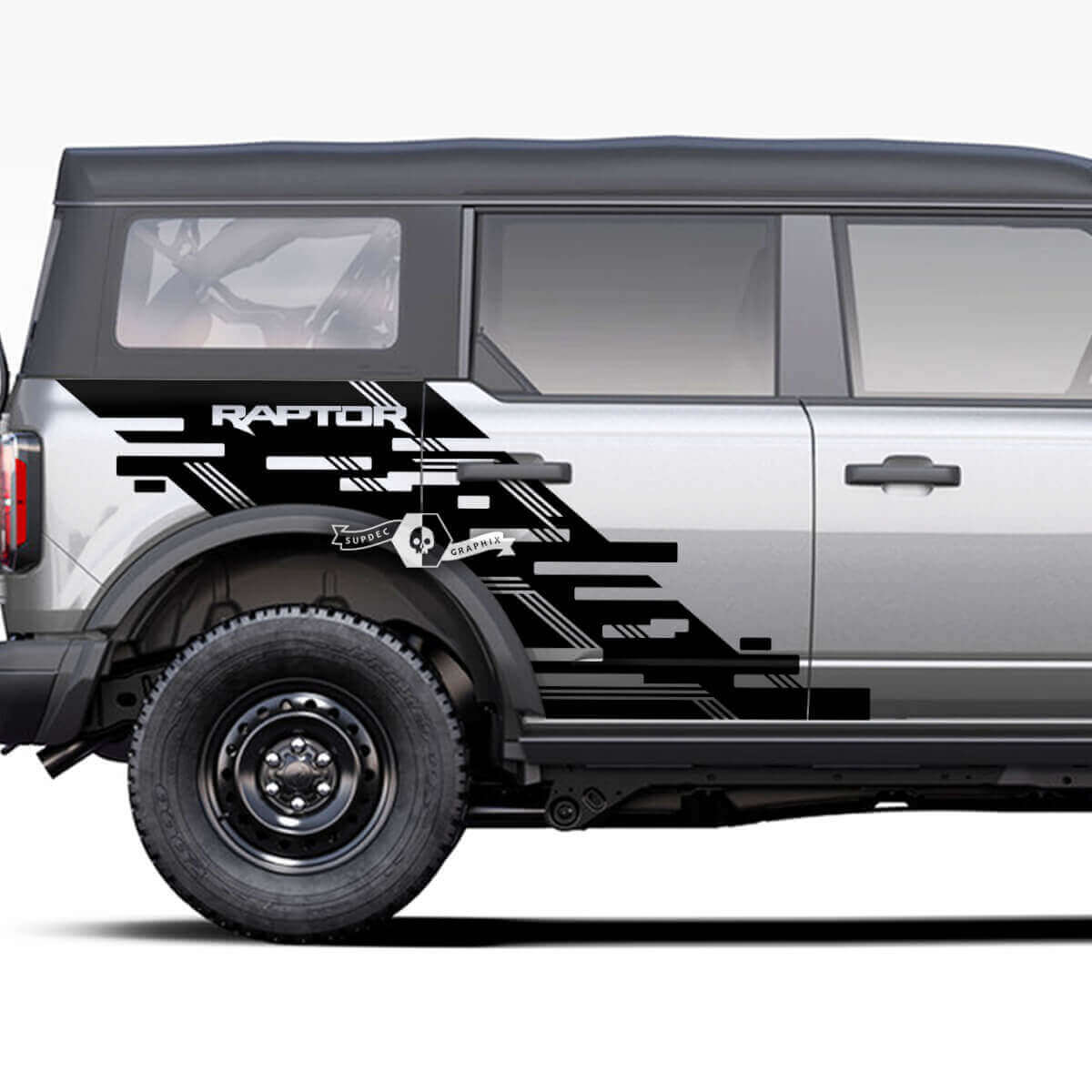 Seitenkotflügel Ford Bronco Raptor Graphics Splash -Aufkleber Aufkleber
