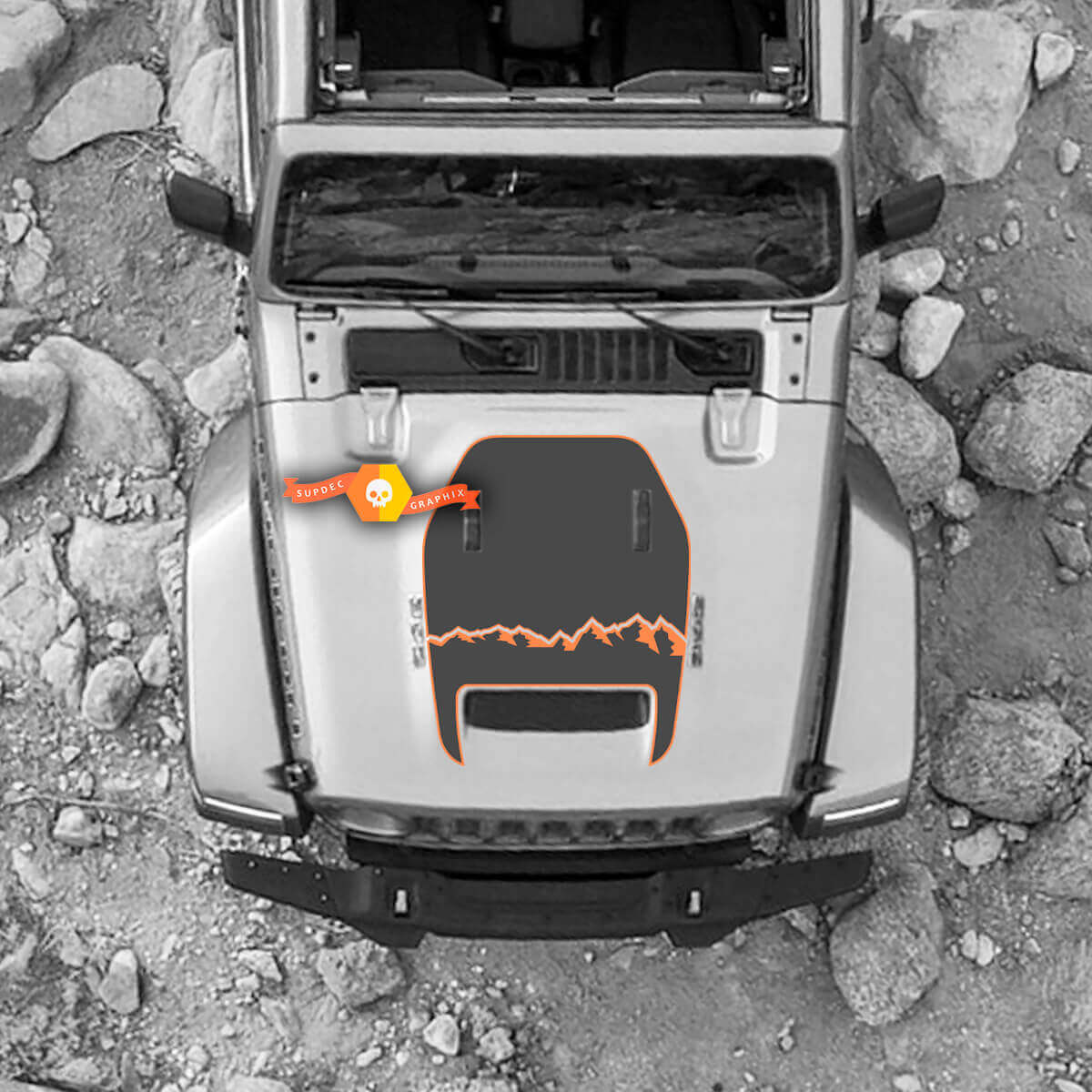 Motorhaube für 2021 2022 2023 Jeep 1941 Edition Wrangler Rubicon Aufkleber Grafik Vinyl SupDec Design
