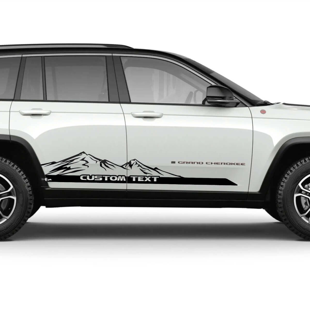 Mountains Custom Türen Streifen Vinylaufkleber für Jeep Grand Cherokee Trailhawk