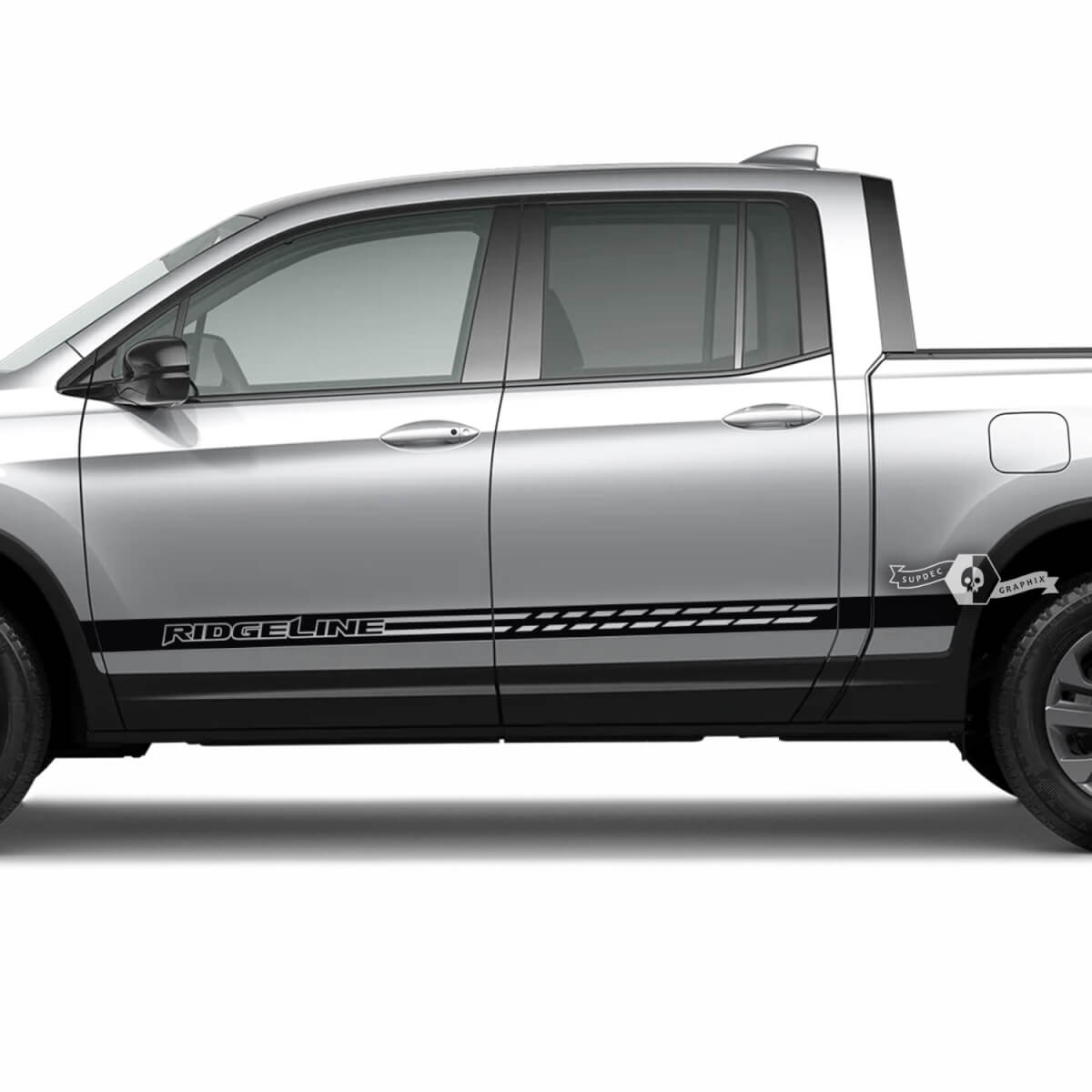 Paar Honda Ridgeline 2023 Seitentüren Linien Logo Streifen Aufkleber Aufkleber Vinyl Grafiken

