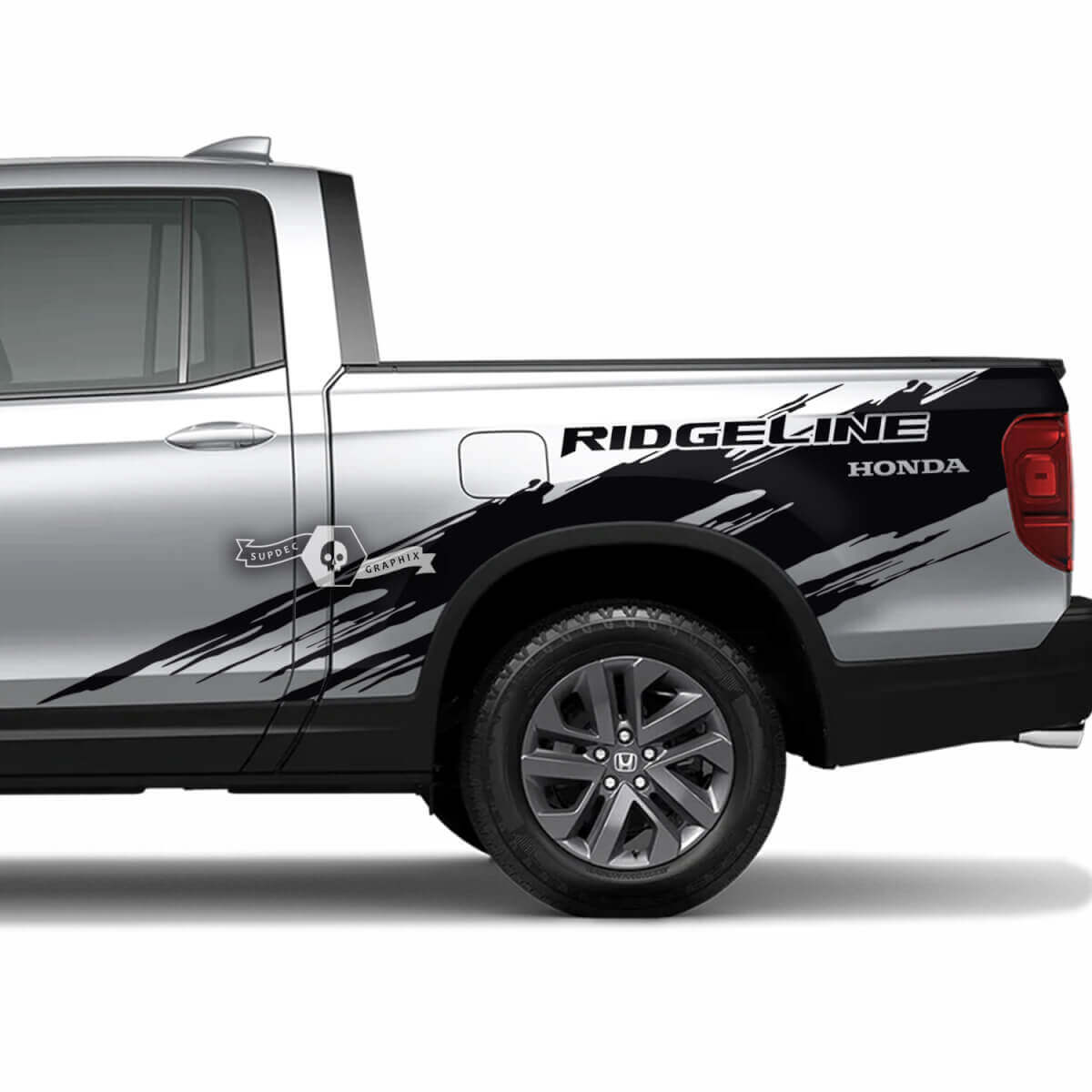 Kotflügel-Spritzschutz Vinyl-Aufkleber-Set für Honda Ridgeline 2023