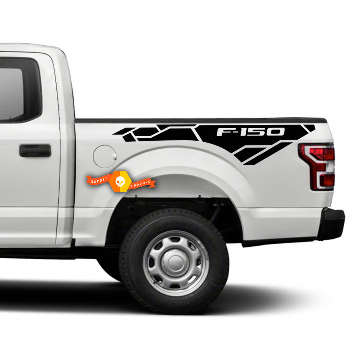 Paar Seitenstreifen-Bettaufkleber, Grafik-Vinylaufkleber für Ford F150 F-150
