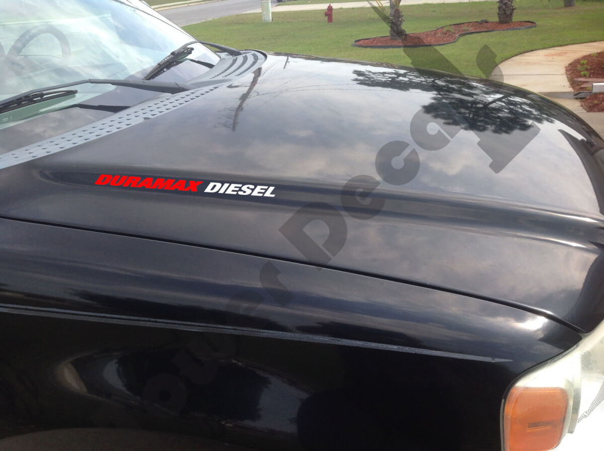 Duramax Diesel Hauben-Vinylaufkleber für Chevy Silverado GMC Sierra