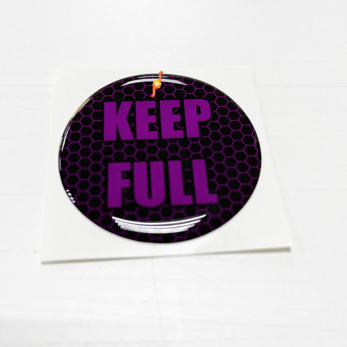 Gewölbter Aufkleber „Keep Full Honeycomb Lime Purpure Door Insert“ mit Emblem für Challenger Dodge
