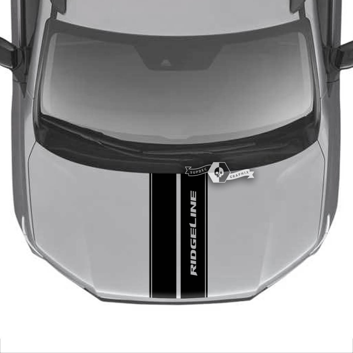 Hood Honda Ridgeline Stripe Logo Vinyl Trim Decal Sticker Sticker GraphicsVehicle Parts & Accessories, Car Tuning & Styling, Body & Exterior Styling!
