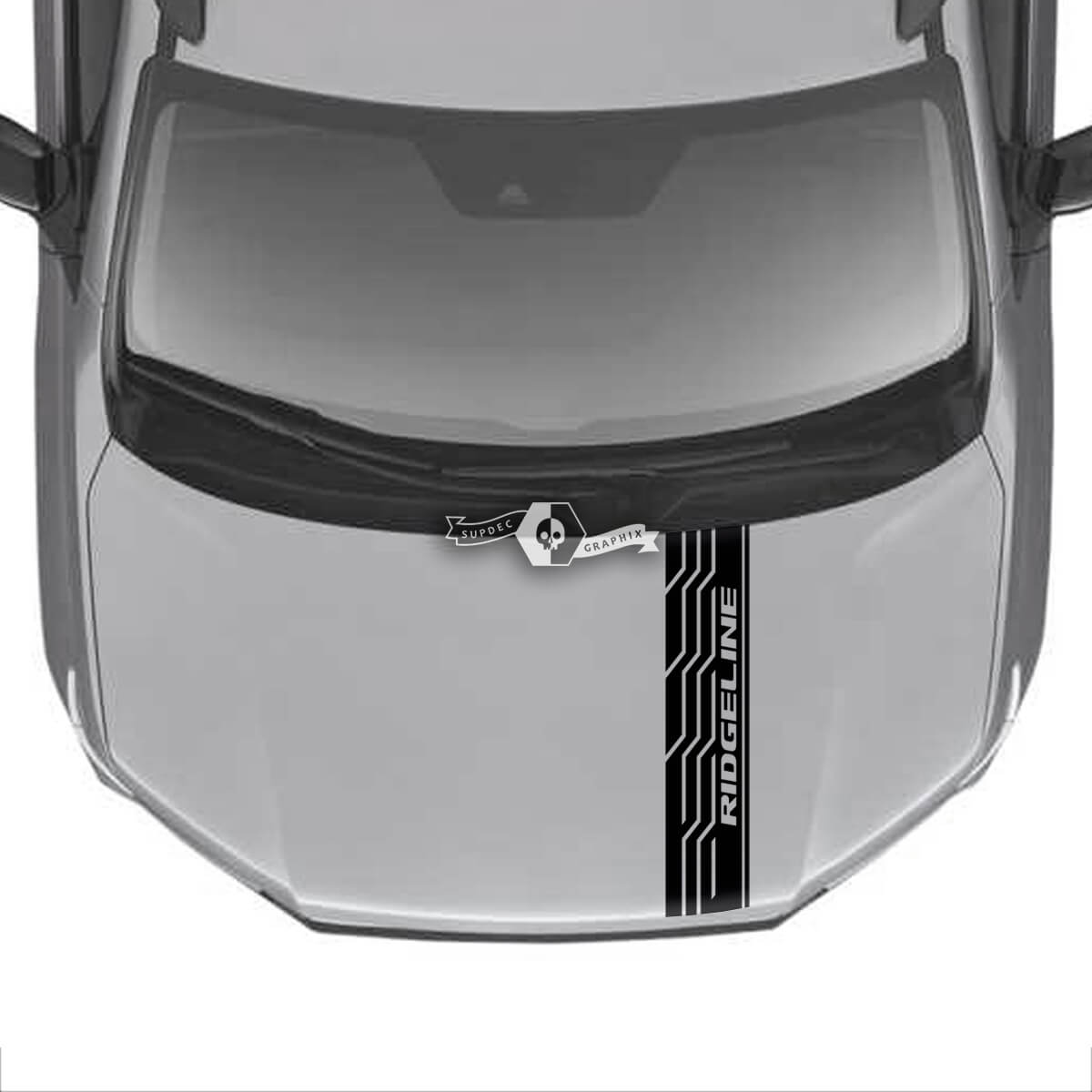 Motorhaube Honda Ridgeline Streifen Logo Vinyl Aufkleber Aufkleber