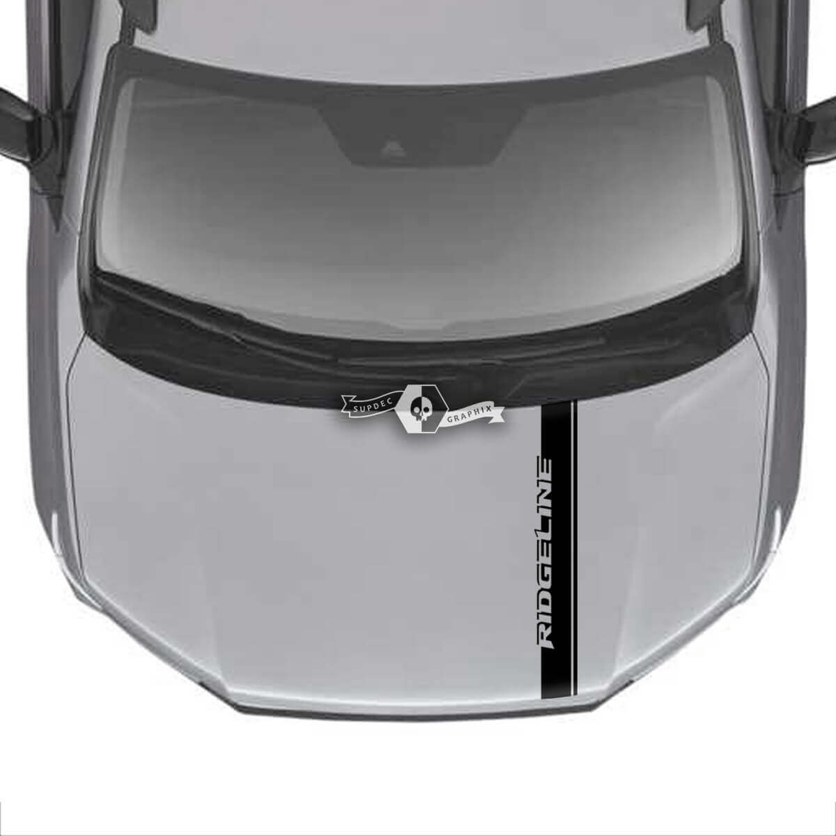 Motorhaube Honda Ridgeline Stripe Logo Trim Vinyl Aufkleber Aufkleber Aufkleber Grafiken
