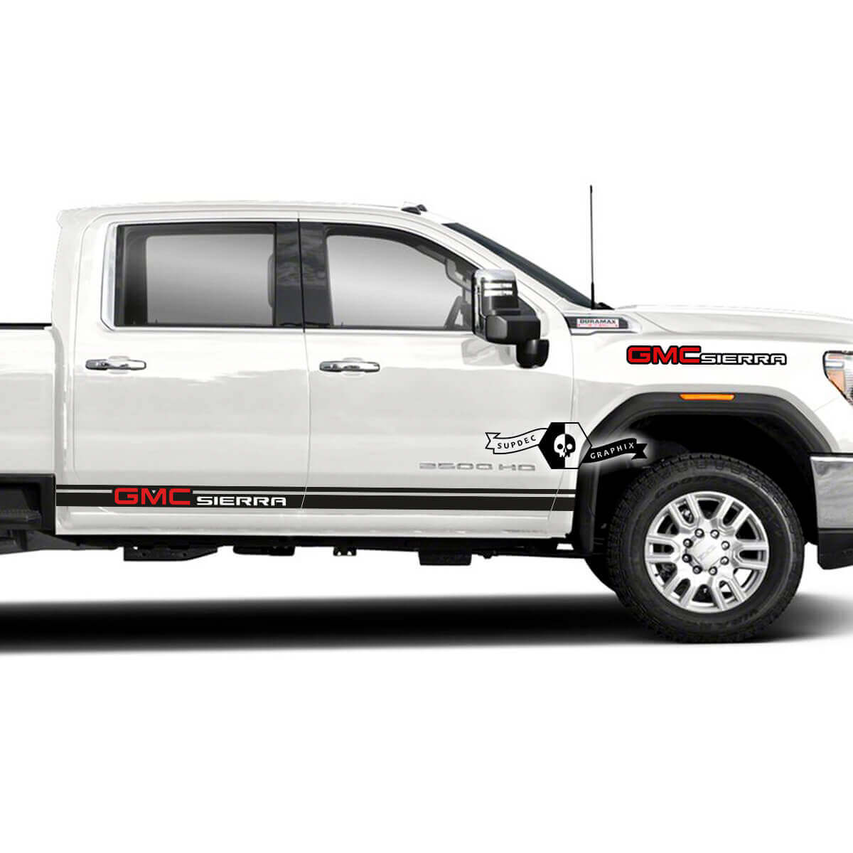 GMC Sierra Buchstaben Seiten Vinylstreifen Aufkleber Decal für GMC Sierra