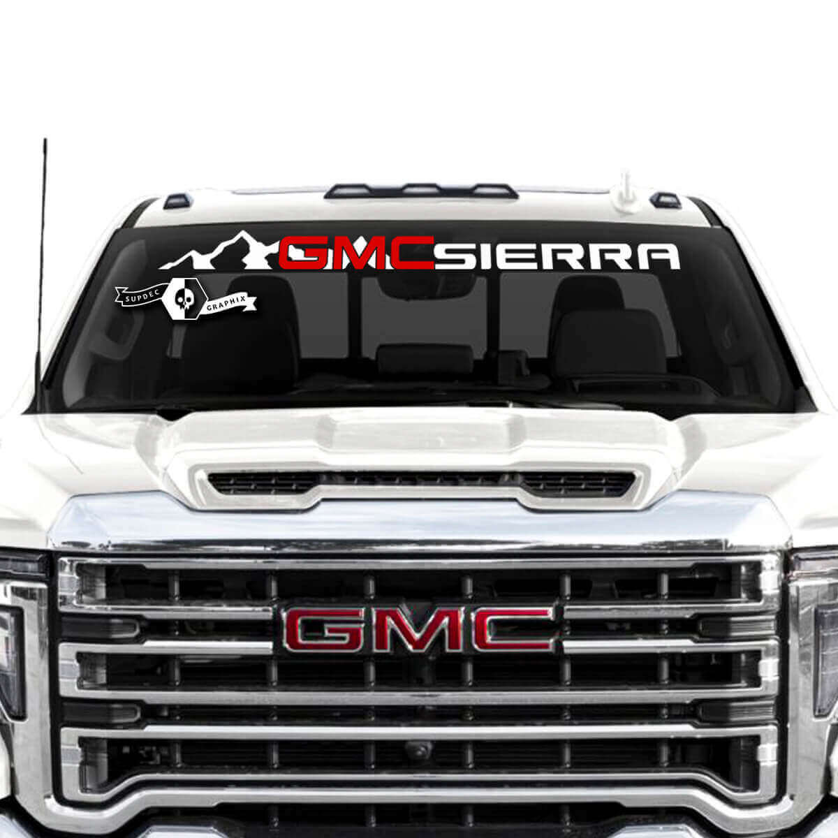 Mountain Style Windschutzscheiben-Banner Vinyl-Aufkleber Für GMC Sierra 2500HD