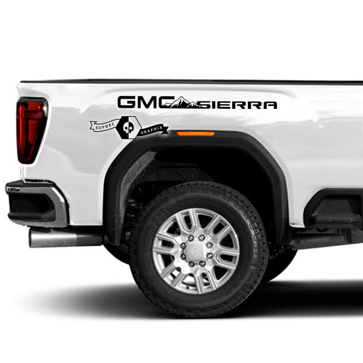 Mountain Style Seitliche Vinyl-Aufkleber Set für GMC Sierra 2500HD 2022-23