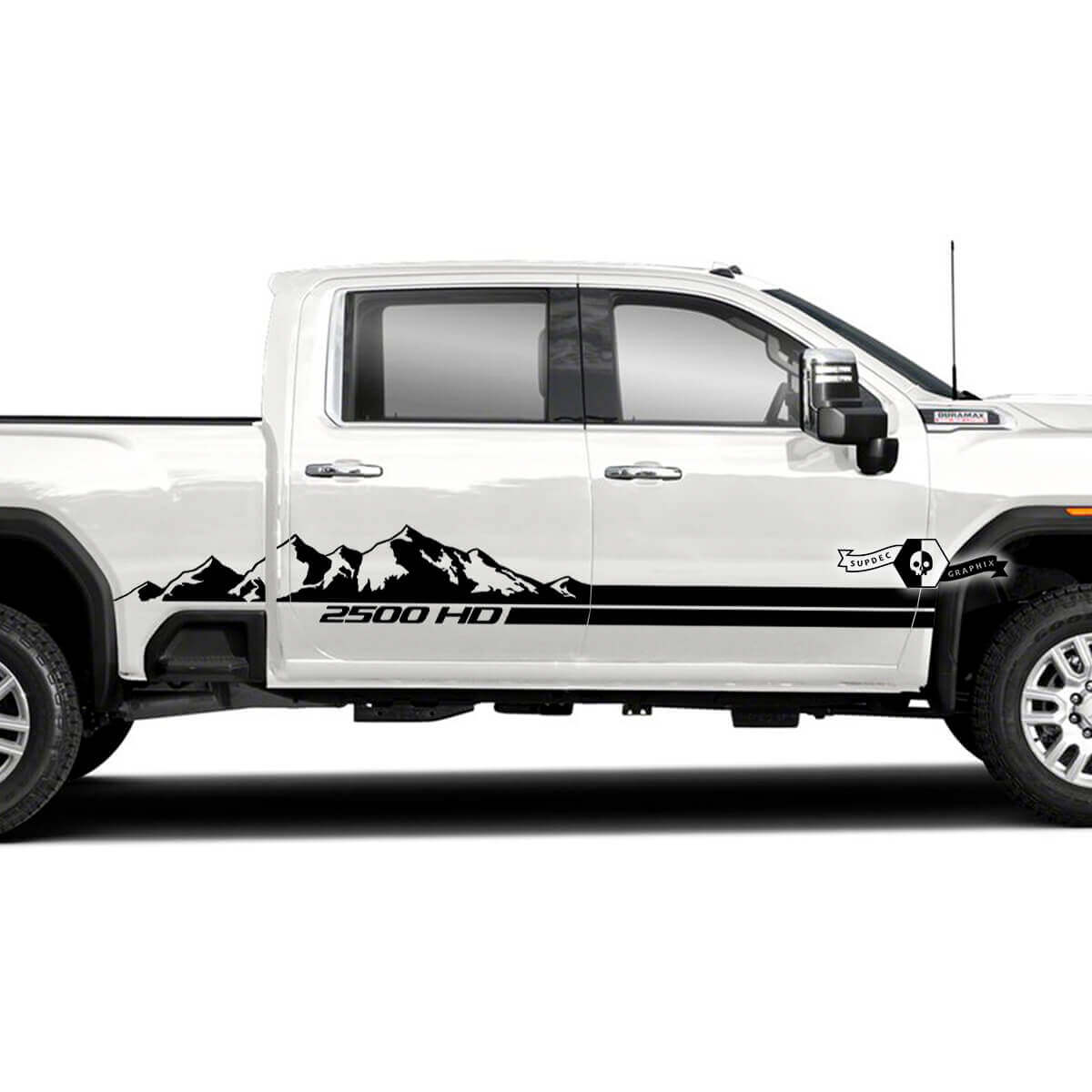 Mountain Style Seitenstreifen Vinyl-Aufkleber-Kit für GMC Sierra 2500HD