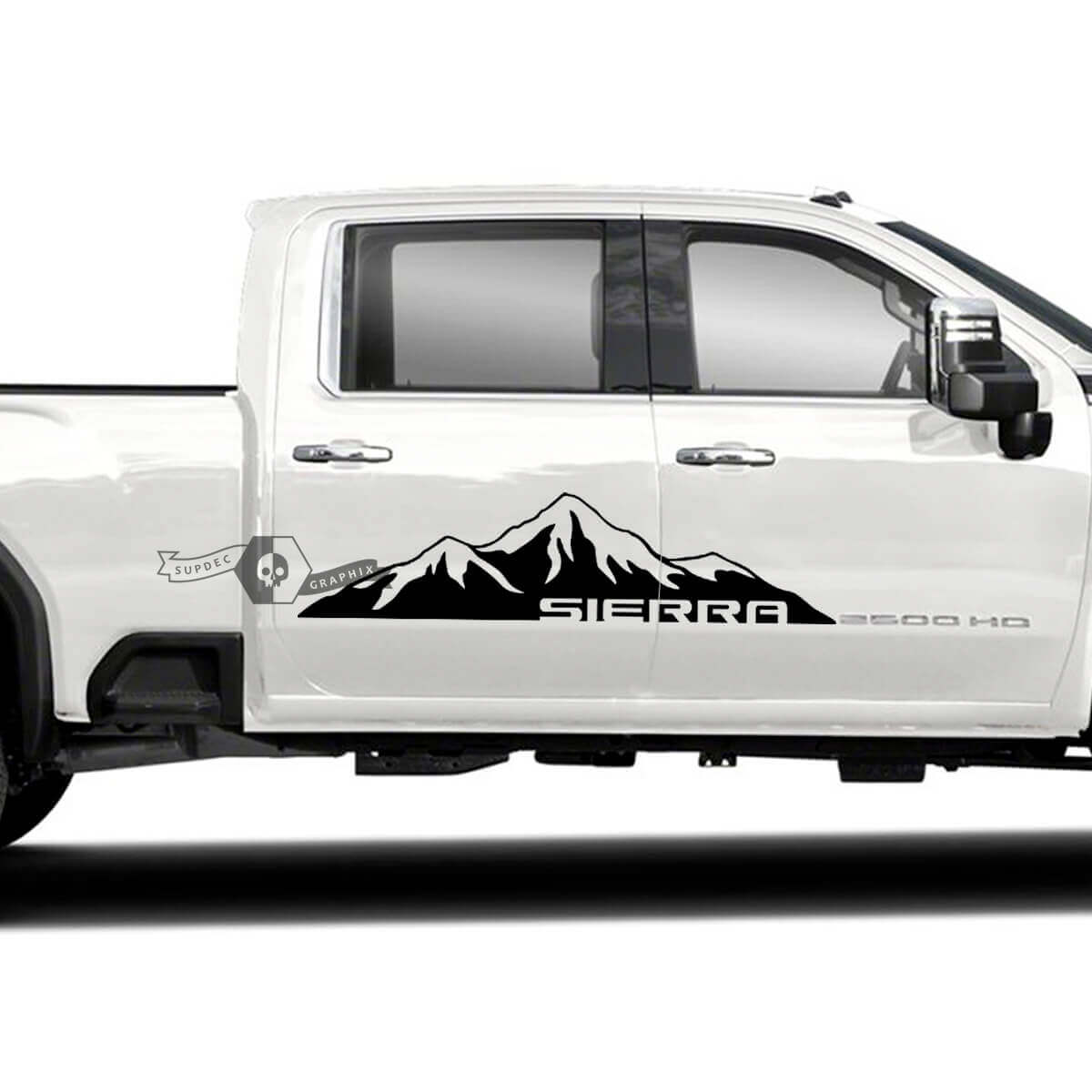 Mountain Side Tür Vinylaufkleber Paar für GMC Sierra 2500HD