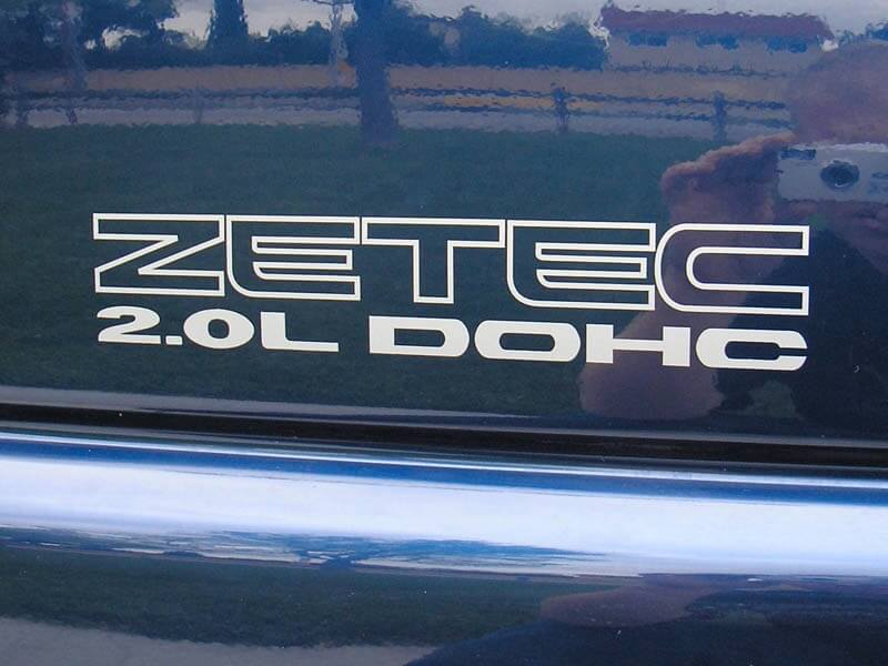 Zetec 2.0L DOHC Seiten-Vinylaufklebersatz für Musclecar Escort ZX2 1997-2002