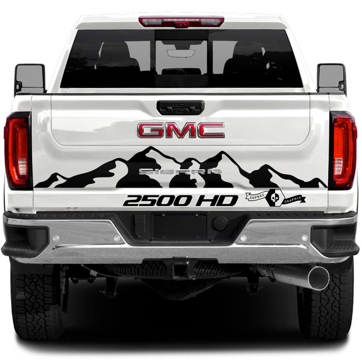 2500 HD Mountain Style Heckklappen-Vinylaufkleber für GMC Sierra 2500HD 2022-2023