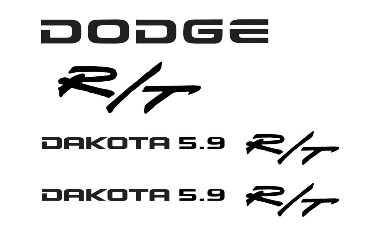 Dodge Dakota 5.9 R/T Aufkleber Sticker Kit in vielen Farben Dodge
