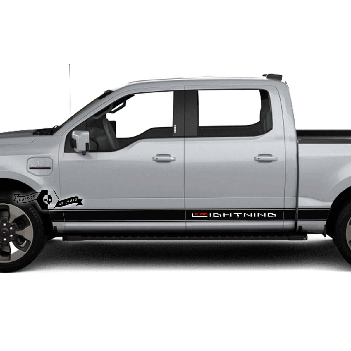 Lightning Schwellerstreifen Karosserieaufkleber Grafiken Vinylaufkleber 2 für Musclecar truck Lightning