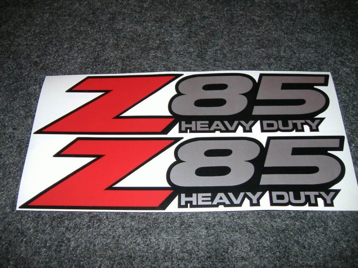 Z85 Schwerlast-Vinyl-Aufkleberset für GMC Sierra Yukon Canyon