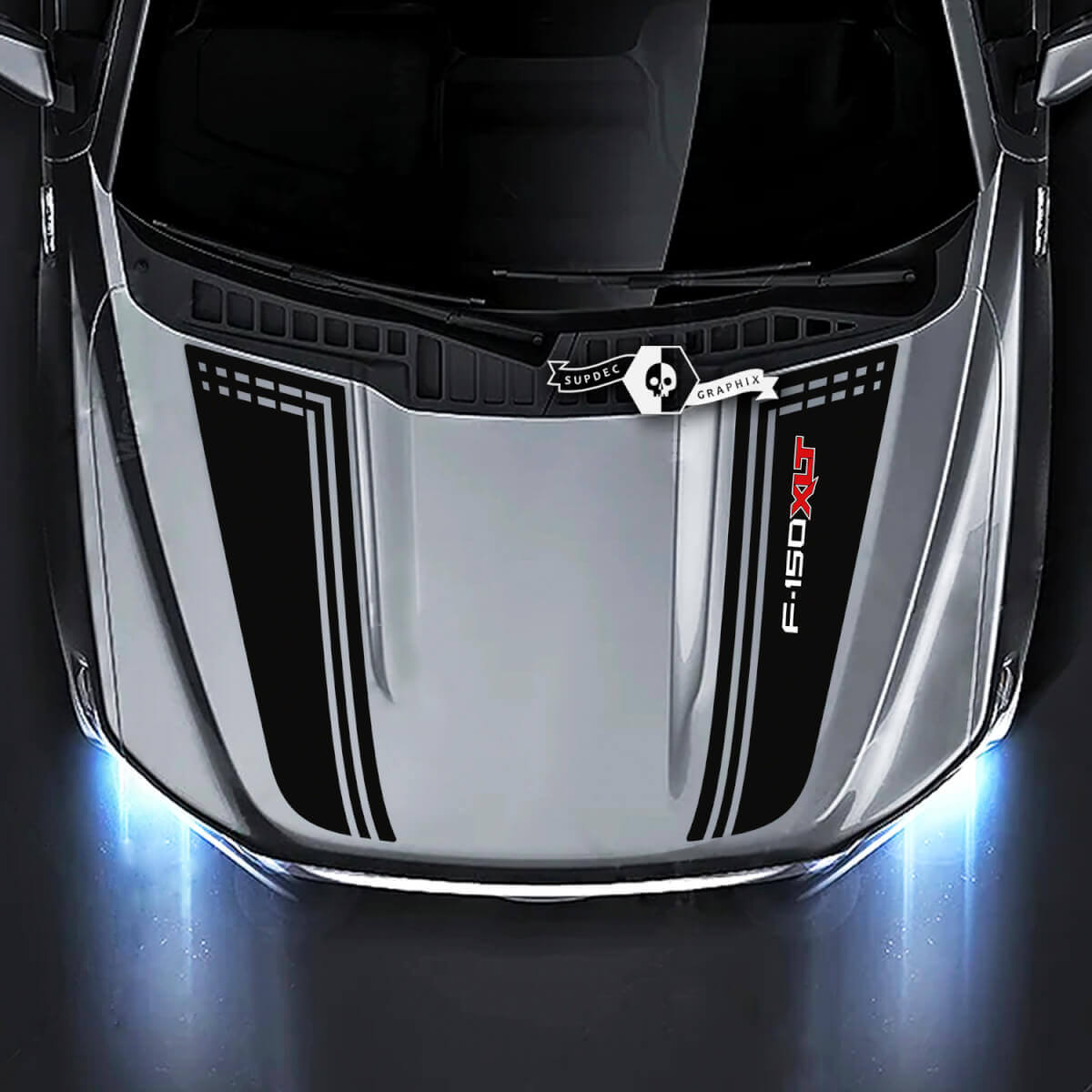 Ford F-150 XLT Hood Trim Lines Graphics Side Decals Sticker 2 ColorsVehicle Parts & Accessories, Car Tuning & Styling, Body & Exterior Styling!
