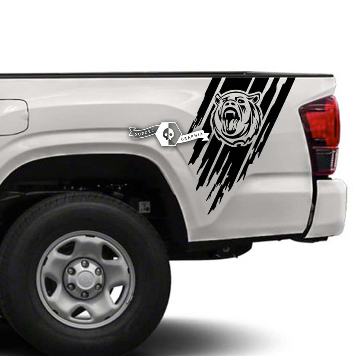 2x Toyota Tacoma SR5 Bed Side Bear Mud Vinyl Aufkleber Grafikaufkleber
