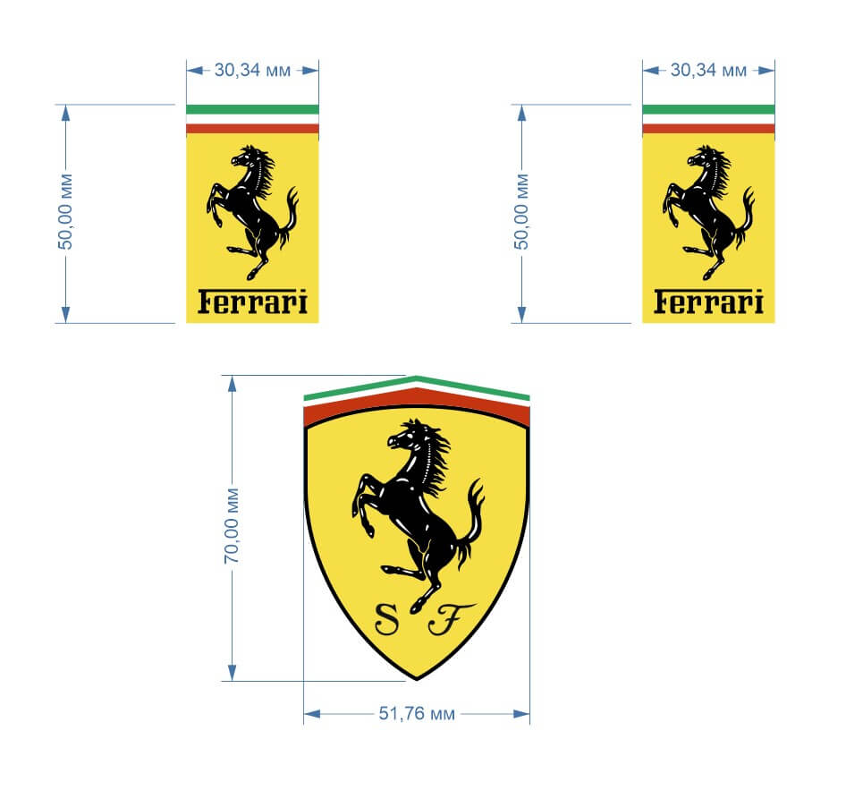 Ferrari Scuderia Motorsport-Aufkleber