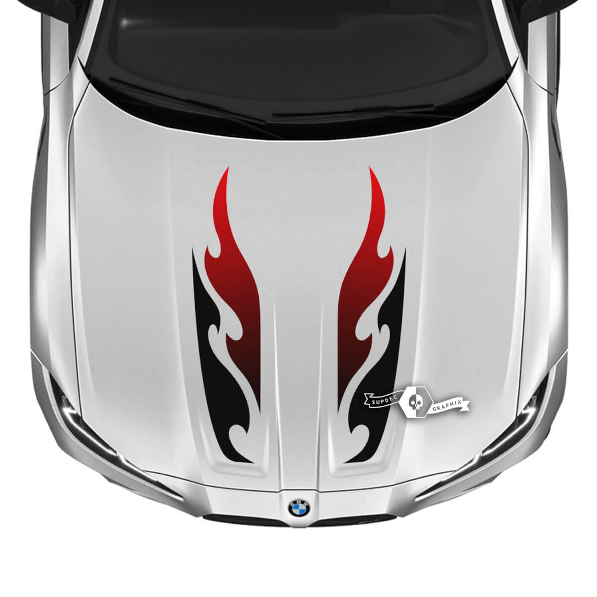 2021+ BMW M4 M3 G80 G82 G83 M Performance Hood M Farbverlauf Vinyl Aufkleber Aufkleber 2 Farben
