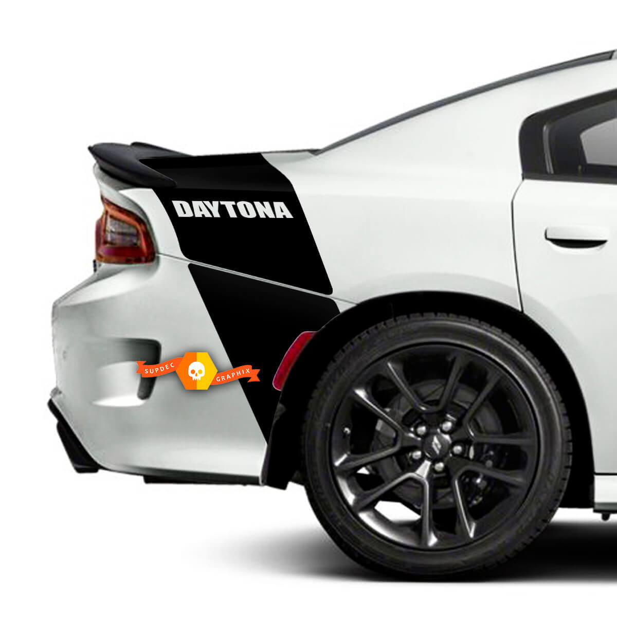 Daytona-Stil Heck-Tailband-Streifen Vinyl-Aufkleber für Dodge Charger