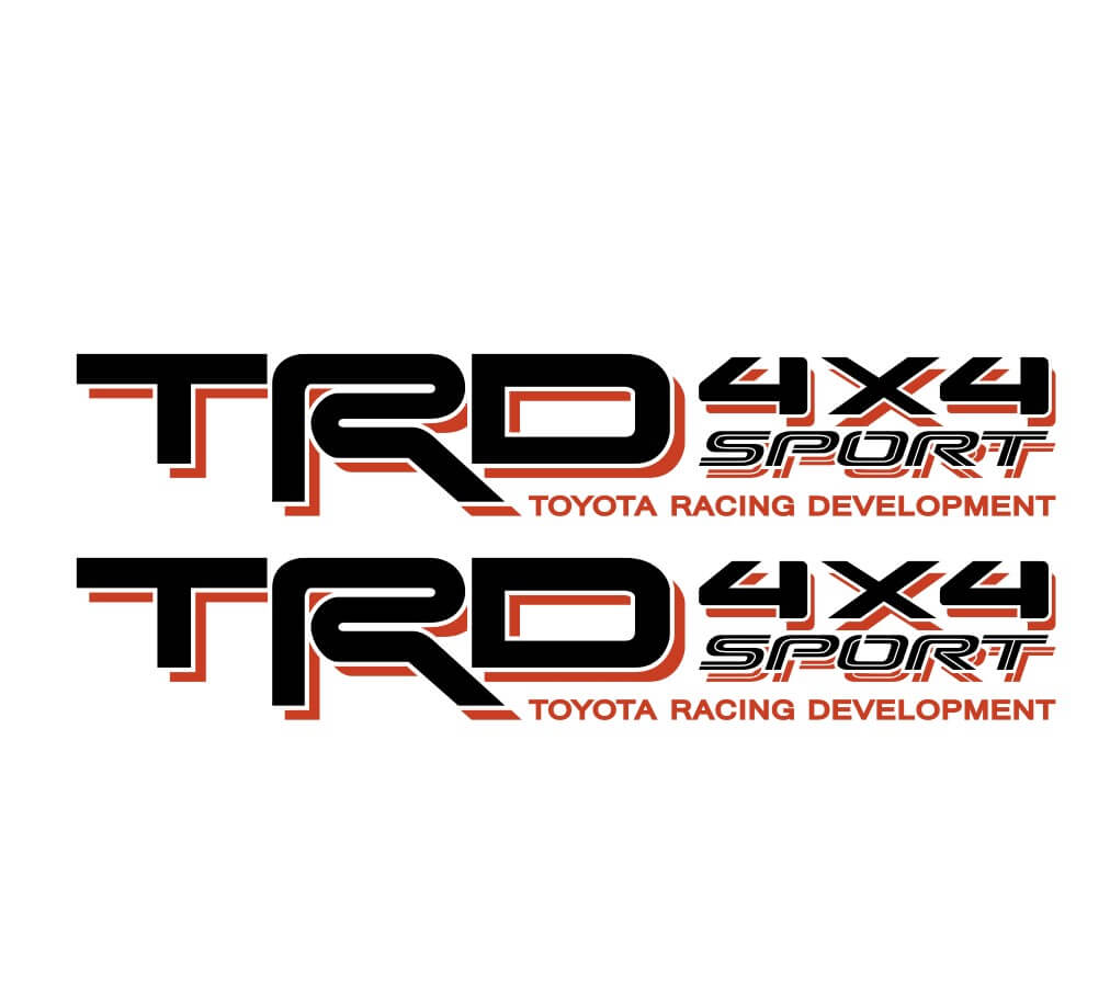 TRD 4x4 Sport Tacoma Tundra Quarter Panel Decals Aufkleber Off Road
