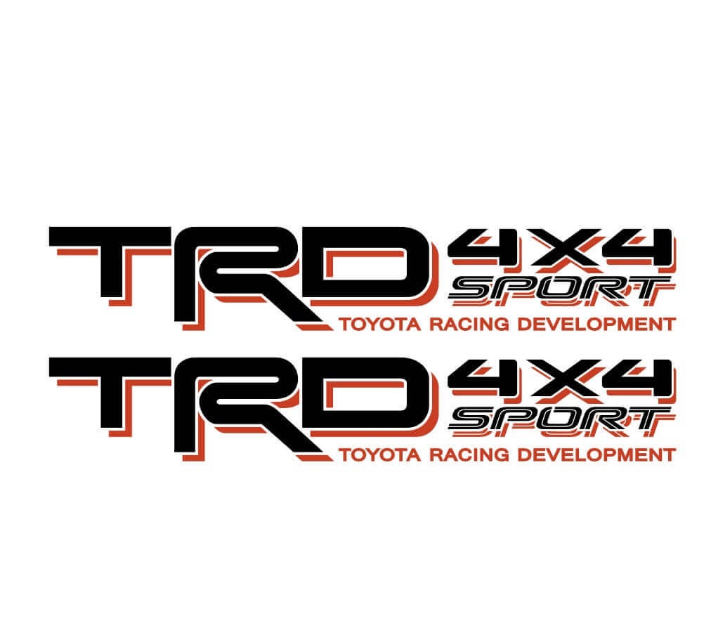 TRD 4x4 Sport Tacoma Tundra Quarter Panel Decals Aufkleber Off Road
