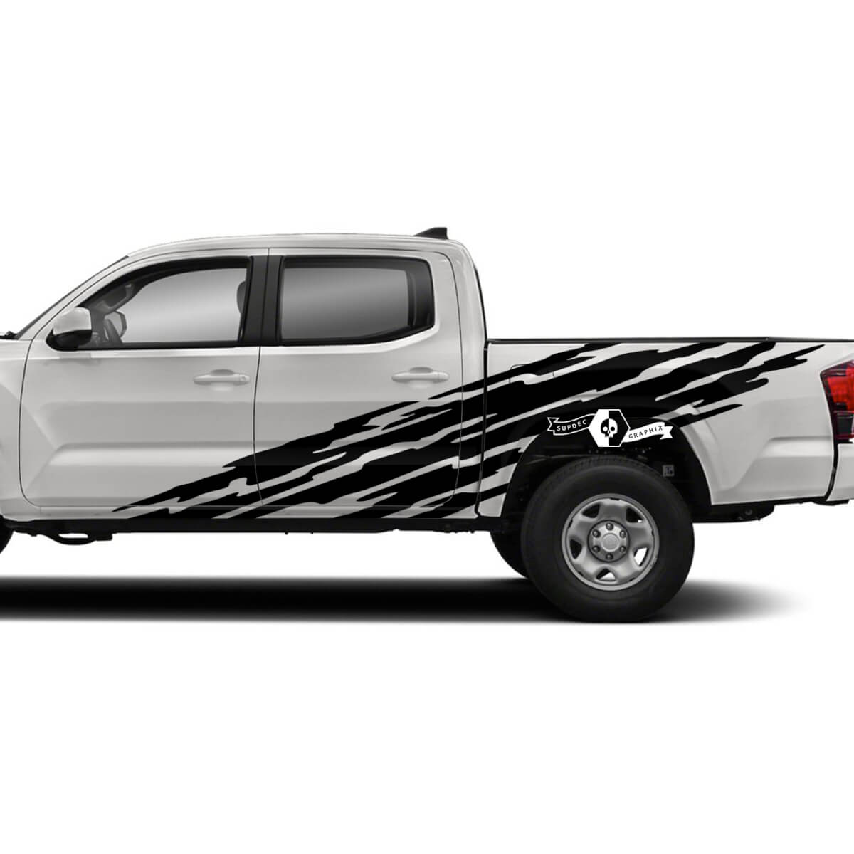 2x Toyota Tacoma SR5 Doors Bed Side Mud Splash Vinyl Decals Graphic Sticker
