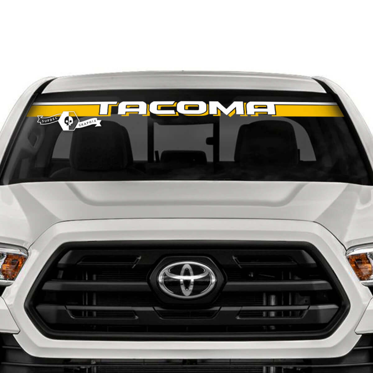 Toyota Tacoma SR5 Windschutzscheibe Line Shadow Vinyl Aufkleber Grafikaufkleber 2 Farben
