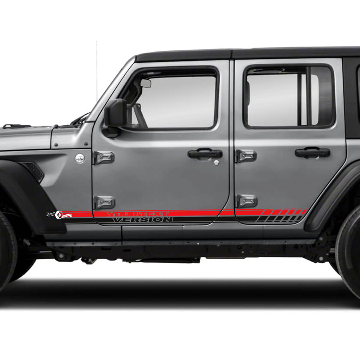2 Jeep Wrangler Unlimited Doors Fender Side Logo Stripe 2 Colors Vinyl Sticker DecalVehicle Parts & Accessories, Car Tuning & Styling, Body & Exterior Styling!

