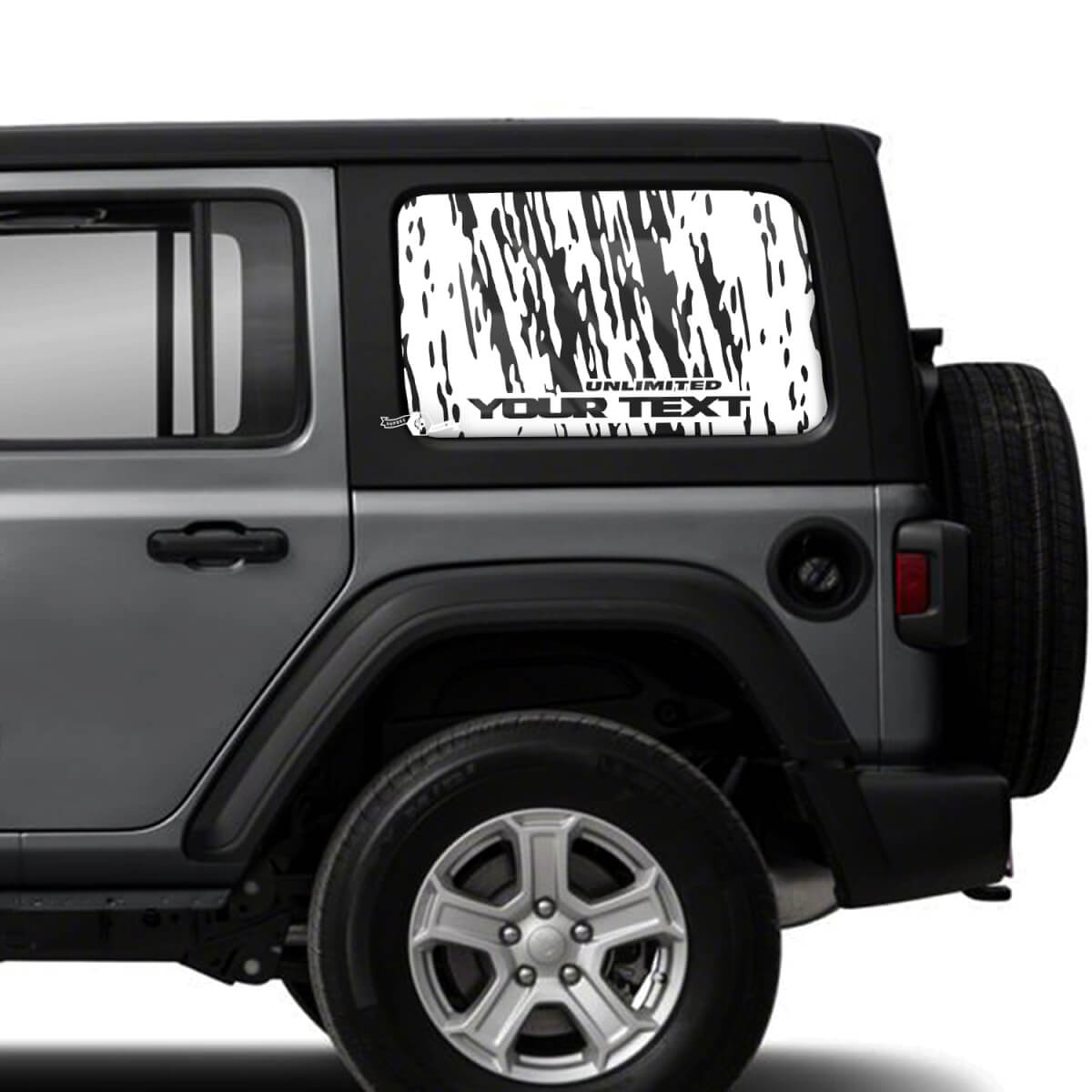 Paar Jeep Wrangler Unlimited Doors Window Side Mud Vinyl Sticker Decal
