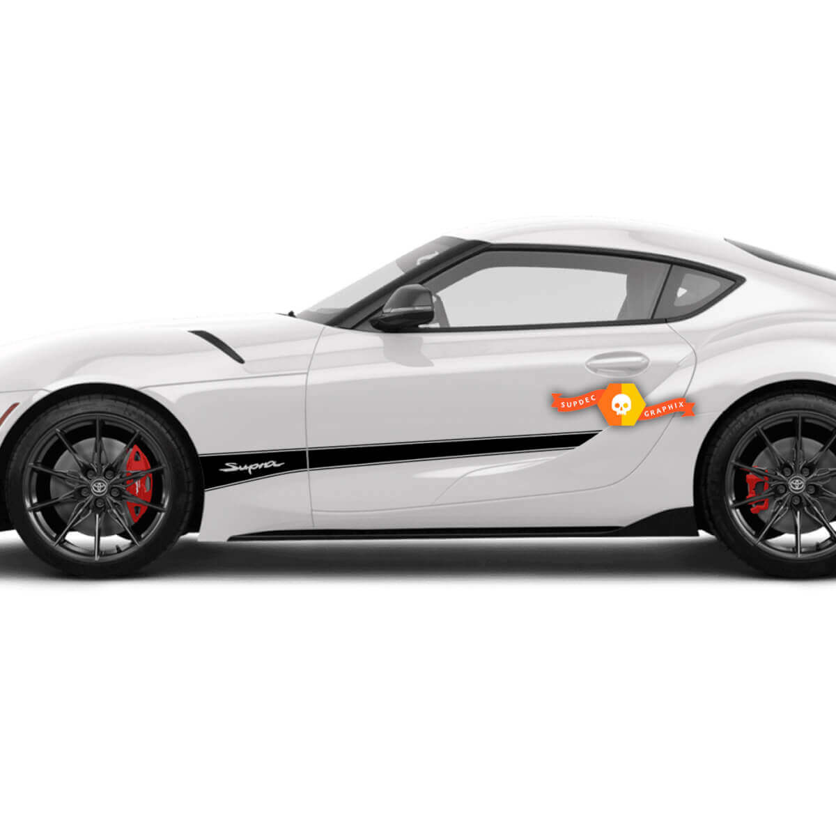 Supra Umrissstreifen Seiten Vinylaufkleber für Toyota Supra