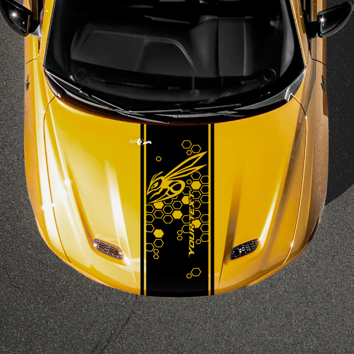 Honeycomb Hornet Motorhauben-Streifen Vinyl-Aufkleber für Dodge Hornet