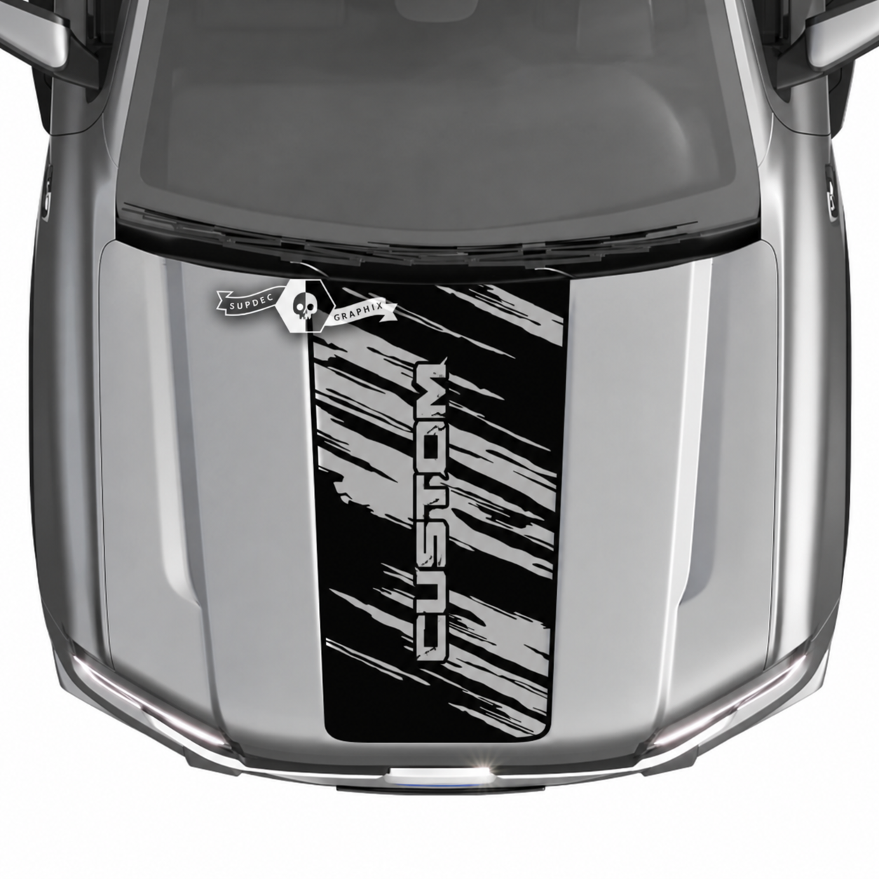 CUSTOM Vertikales Torn Motorhaubenpaneel Motorhauben Vinylaufkleber Sticker für Ford Ranger