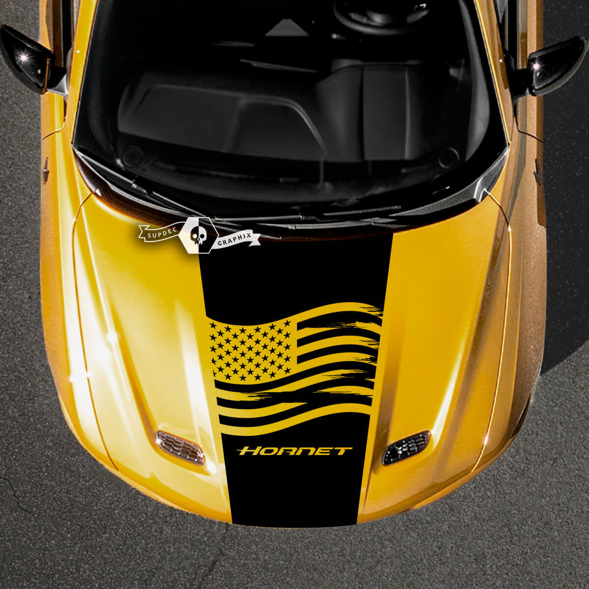 Motorhaube Dodge Hornet Stripes Wrap Trim Vinyl Aufkleber Aufkleber
