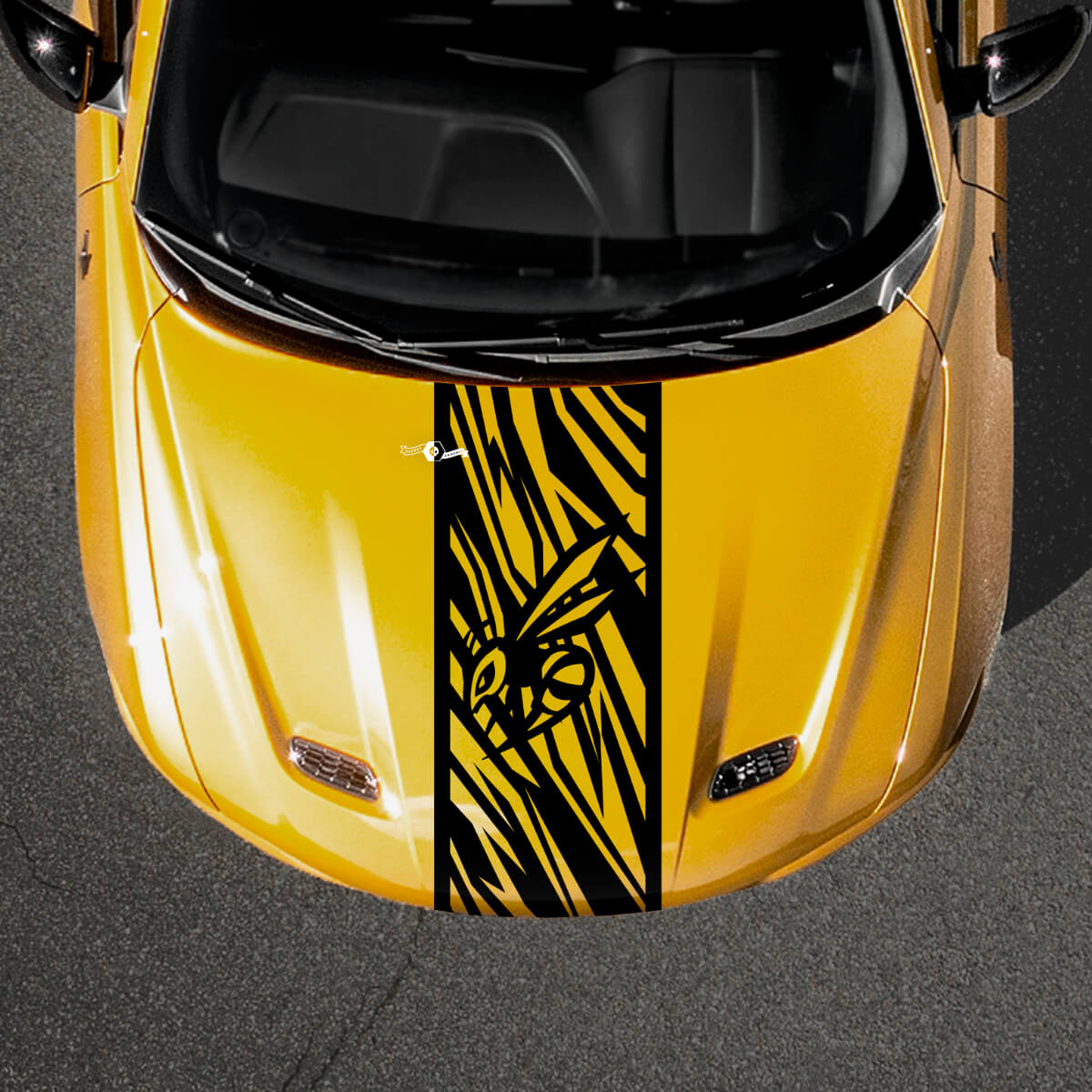 Hornet-Logo Haubenstreifen Vinyl-Aufkleber für Dodge Hornet