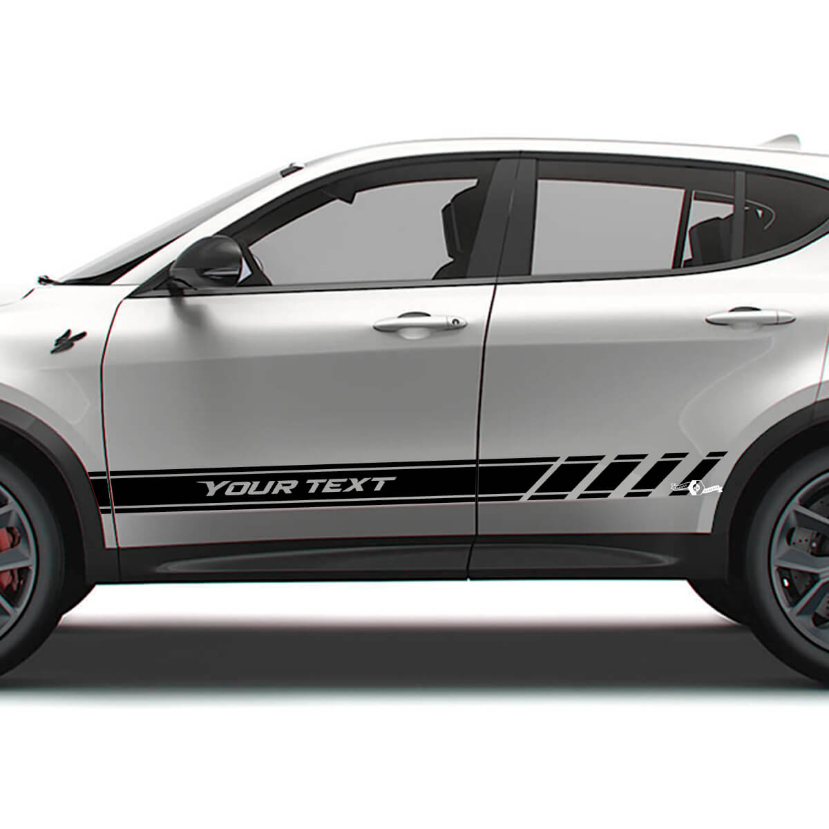 Racing Style Seitenstreifen Vinylaufkleber Set für Dodge Hornet