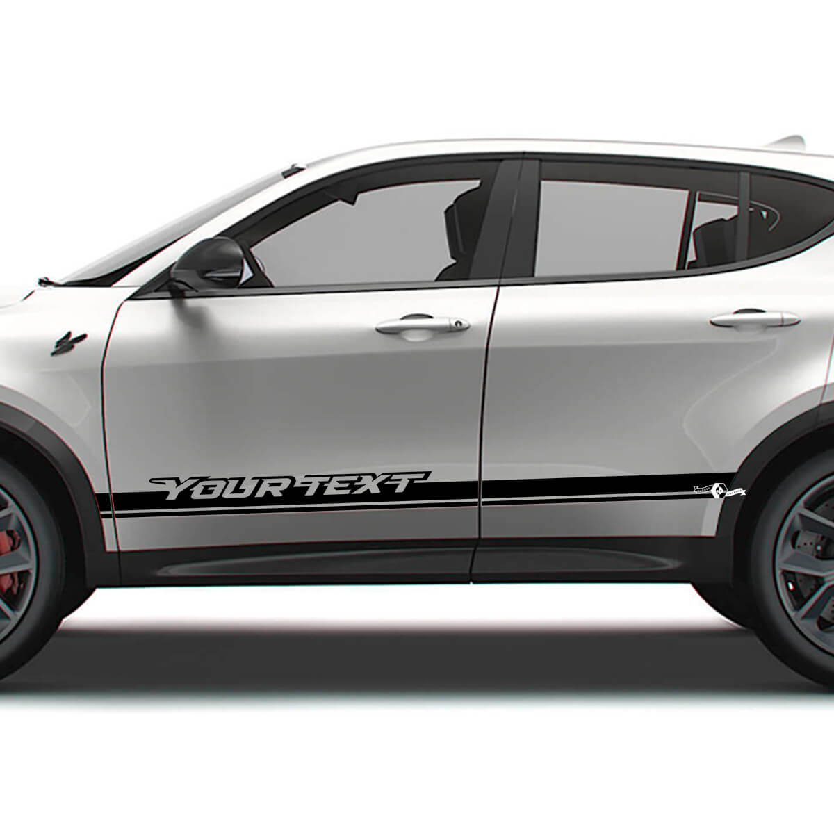 Dekorative individuelle Seitenstreifen aus Vinyl-Aufkleber für Dodge Hornet